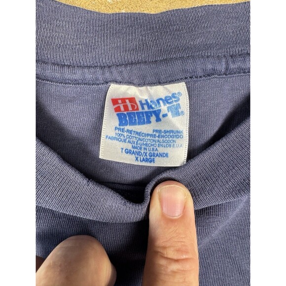 Vintage Auburn Marines Graphic T-Shirt‎ Unisex XL Navy Blue USMC Single Stitch - Picture 4 of 7